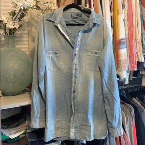 Polo men’s jean shirt. Size large/tall